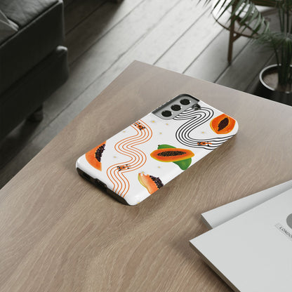 F1 McLaren and Papaya Phone Case , Trendy F1 Gift, Formula 1 Gift, Cute Fruit F1 Phone Case, Unique Phone Case
