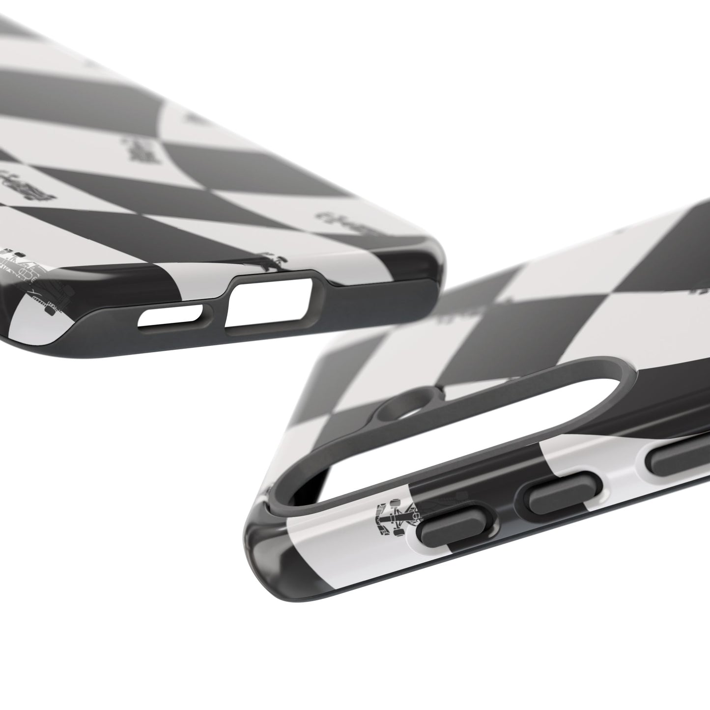 F1 Phone Case Black and White Checkered Design, Trendy F1 Gift, Formula 1 Gift, Cute F1 Phone Case, Unique Formula One Phone Case