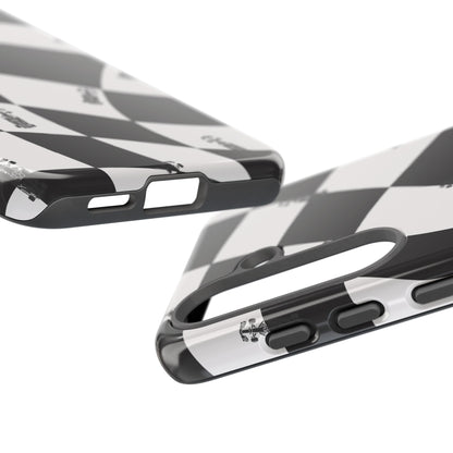 F1 Phone Case Black and White Checkered Design, Trendy F1 Gift, Formula 1 Gift, Cute F1 Phone Case, Unique Formula One Phone Case