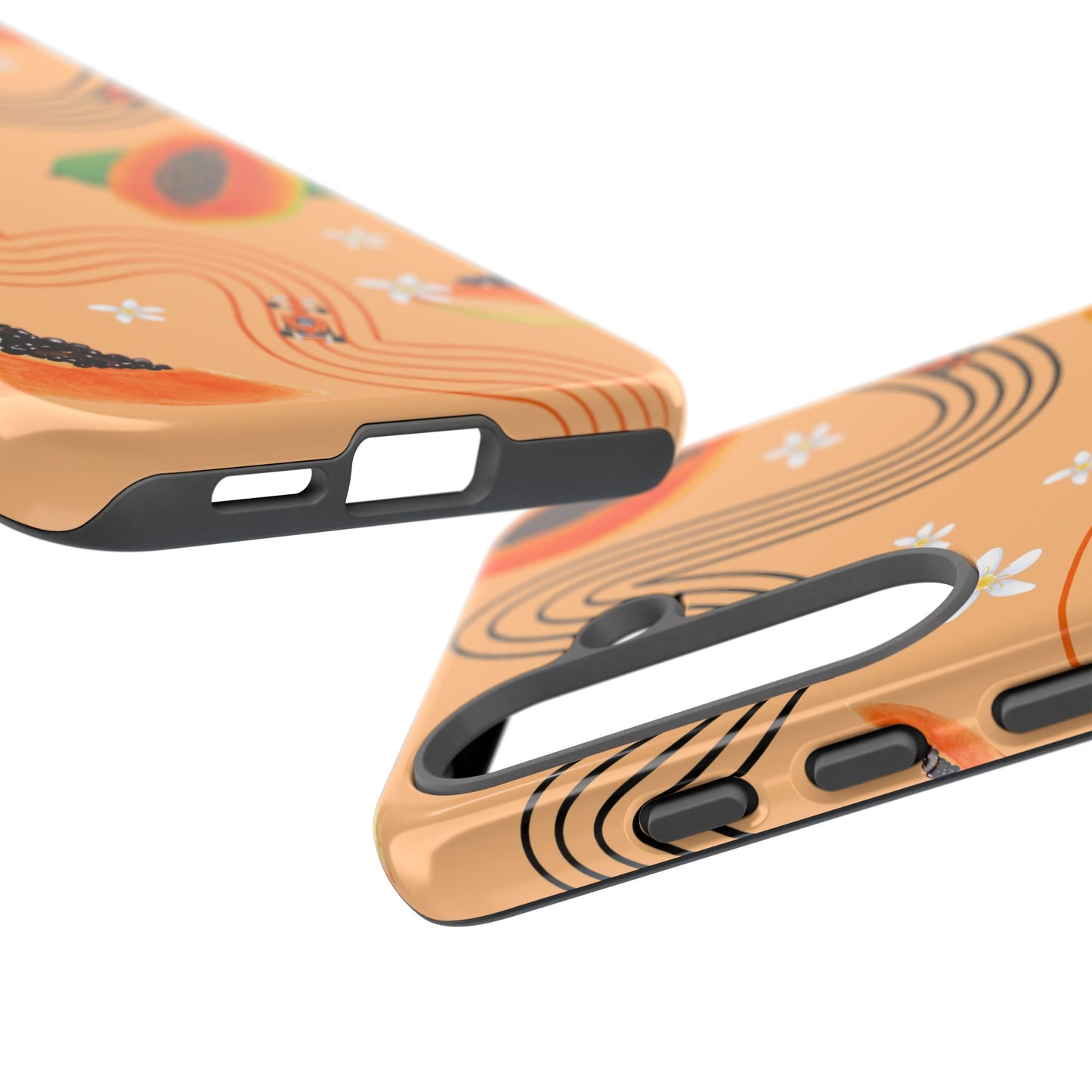 Orange F1 McLaren and Papaya Phone Case, Trendy F1 Gift, Formula 1 Gift, Cute Fruit F1 Phone Case, Unique Phone Case