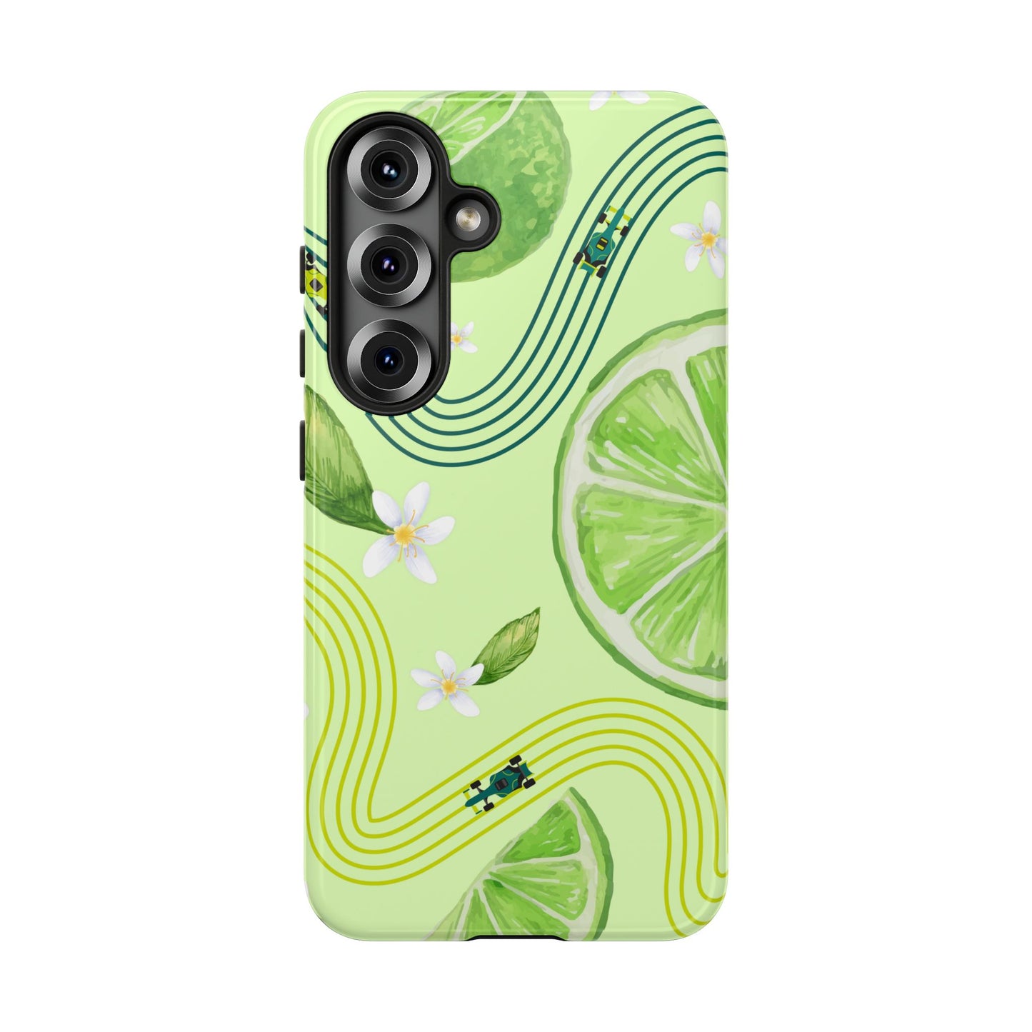 Green F1 Aston Martin and Lime Phone Case, Trendy F1 Gift, Formula 1 Gift, Cute Fruit F1 Phone Case, Unique Phone Case