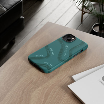 Teal Lights Out F1 Phone Case Design, Trendy F1 Gift, Formula 1 Gift, Cute F1 Phone Case, Unique Formula One Phone Case