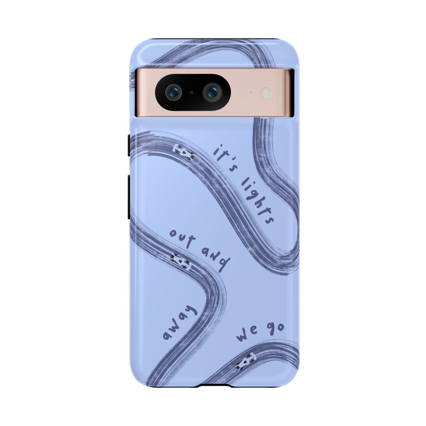 Blue Lights Out F1 Phone Case Design, Trendy F1 Gift, Formula 1 Gift, Cute F1 Phone Case, Unique Formula One Phone Case