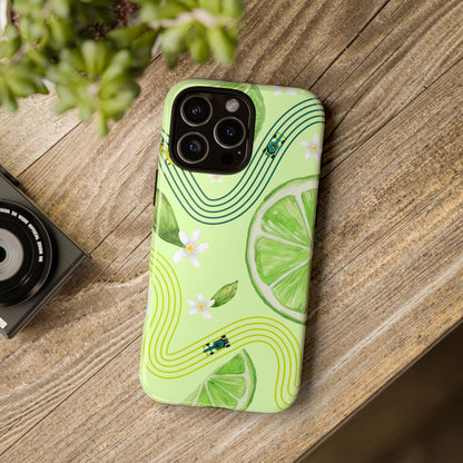 Green F1 Aston Martin and Lime Phone Case, Trendy F1 Gift, Formula 1 Gift, Cute Fruit F1 Phone Case, Unique Phone Case