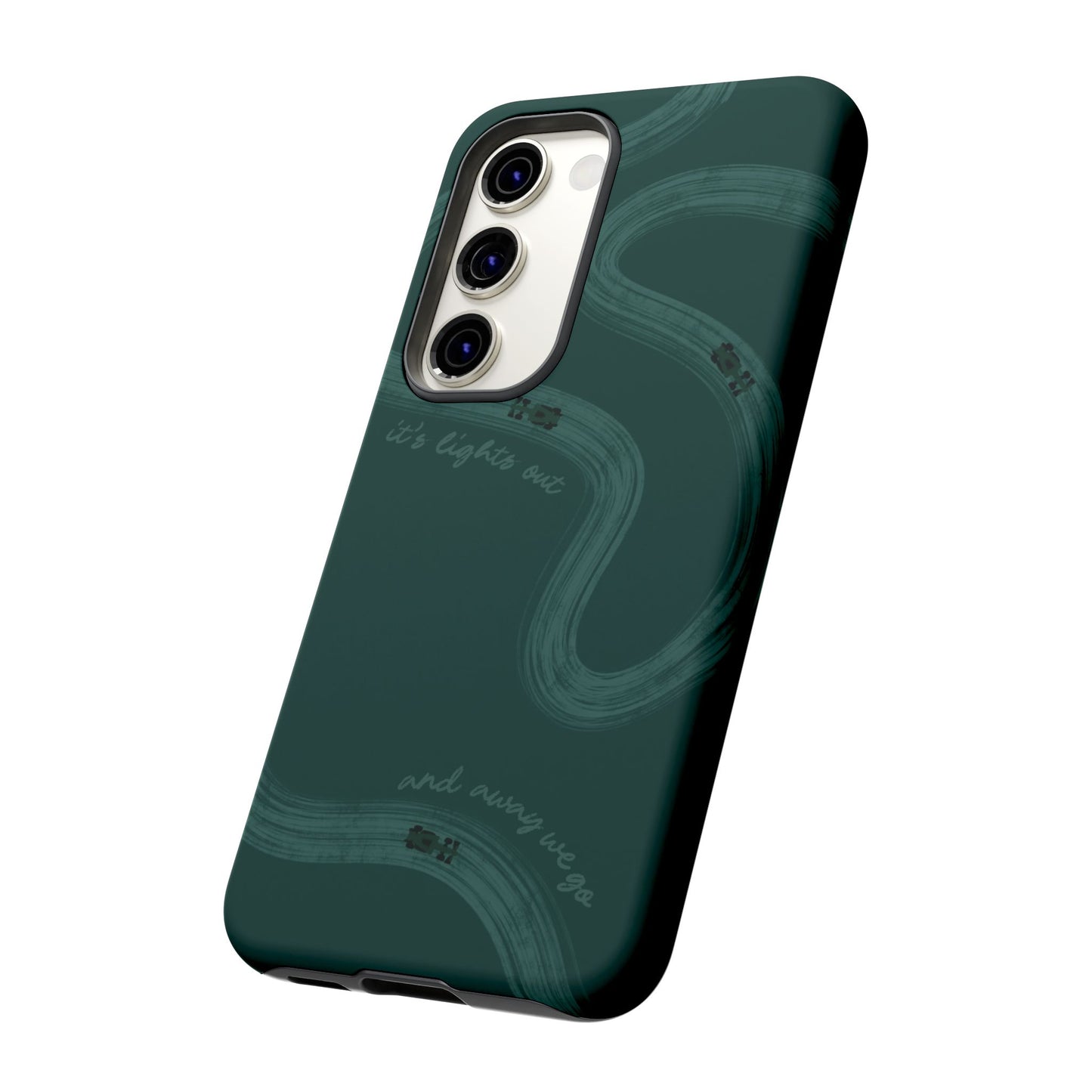 F1 Phone Case Monochrome Green Painted "its lights out and away we go", Trendy F1 Gift, Formula 1 Gift, Cute F1 Phone Case, Phone Case
