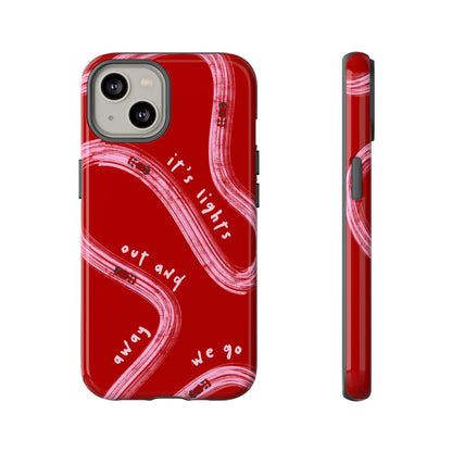 Red and Pink Lights Out F1 Phone Case Design, Trendy F1 Gift, Formula 1 Gift, Cute F1 Phone Case, Unique Formula One Phone Case
