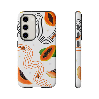 F1 McLaren and Papaya Phone Case , Trendy F1 Gift, Formula 1 Gift, Cute Fruit F1 Phone Case, Unique Phone Case