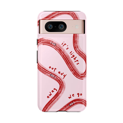 Pink and Red Lights Out F1 Phone Case Design, Trendy F1 Gift, Formula 1 Gift, Cute F1 Phone Case, Unique Formula One Phone Case