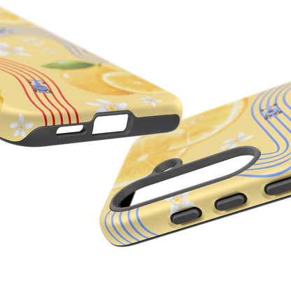 Yellow F1 Racing Bulls and Lemons Phone Case, Trendy F1 Gift, Formula 1 Gift, Cute Fruit F1 Phone Case, Unique Phone Case
