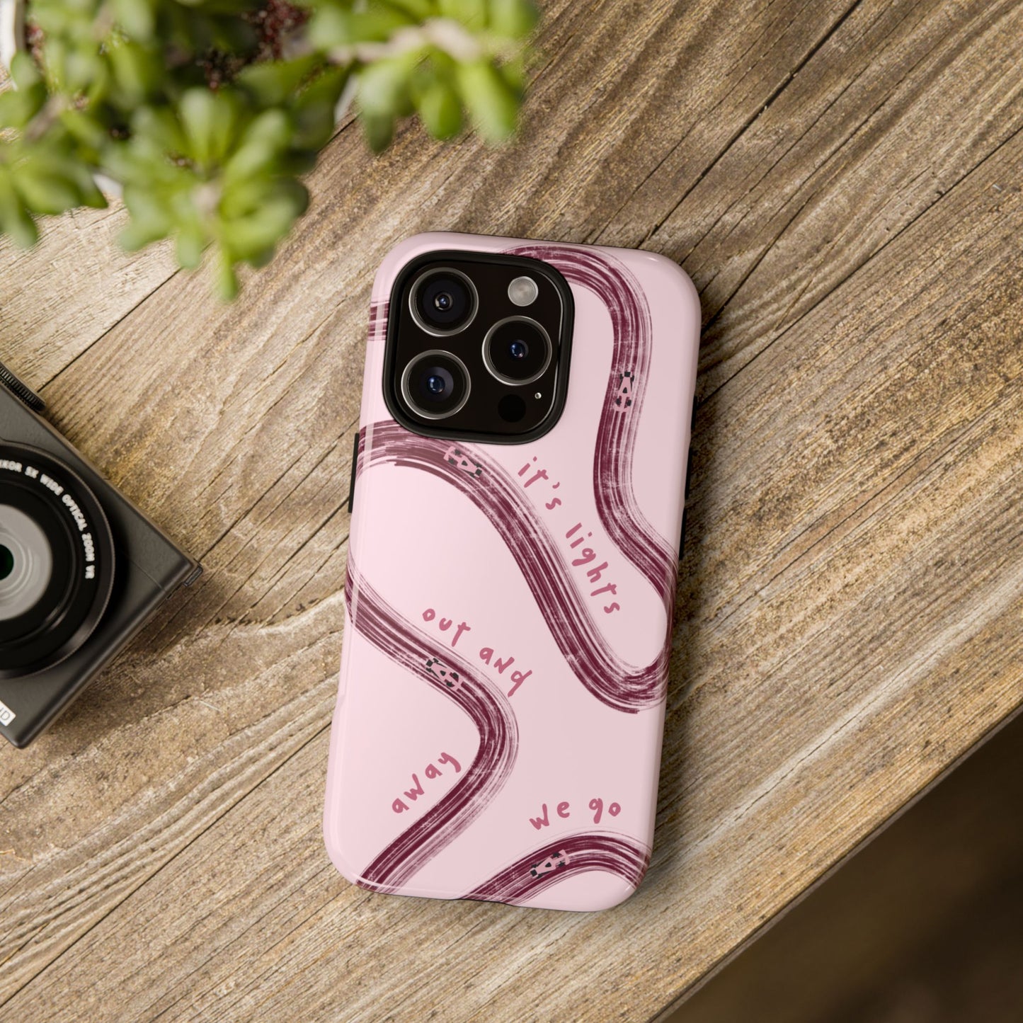 Pink Lights Out F1 Phone Case Design, Trendy F1 Gift, Formula 1 Gift, Cute F1 Phone Case, Unique Formula One Phone Case