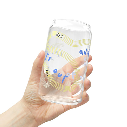 Racing Bulls F1 Blue and Yellow It's Lights Out sipper glass | 16oz