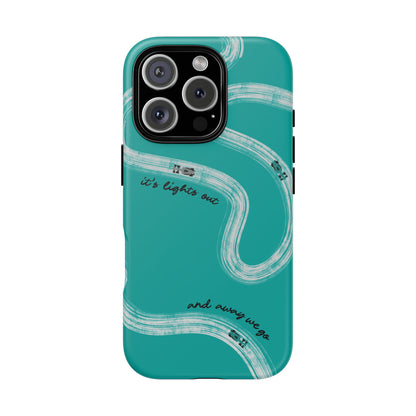 Mercedes F1 Phone Case Painted "its lights out and away we go", Trendy F1 Gift, Formula 1 Gift, Cute F1 Phone Case