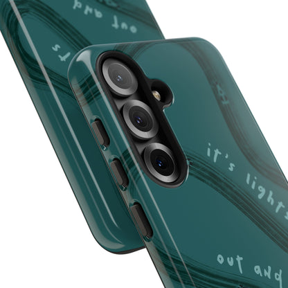 Teal Lights Out F1 Phone Case Design, Trendy F1 Gift, Formula 1 Gift, Cute F1 Phone Case, Unique Formula One Phone Case