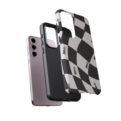 F1 Phone Case Black and White Checkered Design, Trendy F1 Gift, Formula 1 Gift, Cute F1 Phone Case, Unique Formula One Phone Case