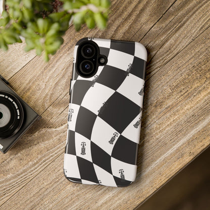 F1 Phone Case Black and White Checkered Design, Trendy F1 Gift, Formula 1 Gift, Cute F1 Phone Case, Unique Formula One Phone Case
