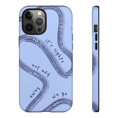 Blue Lights Out F1 Phone Case Design, Trendy F1 Gift, Formula 1 Gift, Cute F1 Phone Case, Unique Formula One Phone Case