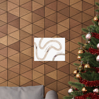 Neutral Beige F1 Matte Horizontal Poster | US SIZING