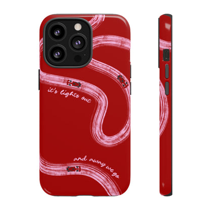 Red and Pink Lights Out F1 Phone Case Design, Trendy F1 Gift, Formula 1 Gift, Cute F1 Phone Case, Unique Formula One Phone Case