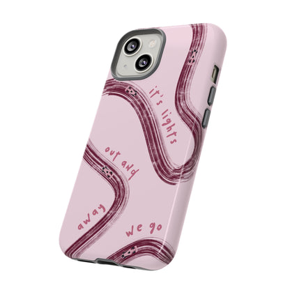 Pink Lights Out F1 Phone Case Design, Trendy F1 Gift, Formula 1 Gift, Cute F1 Phone Case, Unique Formula One Phone Case