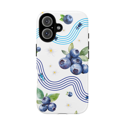 F1 Williams and Blueberries Phone Case, Trendy F1 Gift, Formula 1 Gift, Cute Fruit F1 Phone Case, Unique Phone Case
