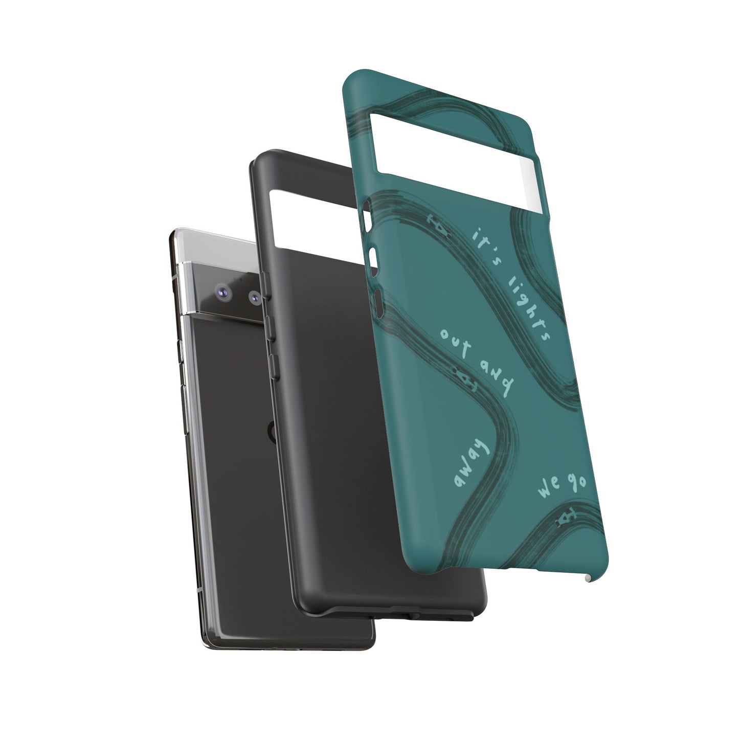 Teal Lights Out F1 Phone Case Design, Trendy F1 Gift, Formula 1 Gift, Cute F1 Phone Case, Unique Formula One Phone Case