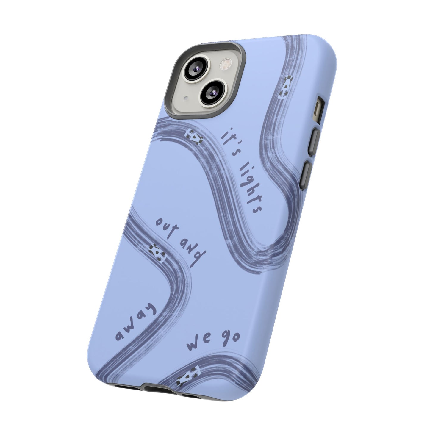 Blue Lights Out F1 Phone Case Design, Trendy F1 Gift, Formula 1 Gift, Cute F1 Phone Case, Unique Formula One Phone Case