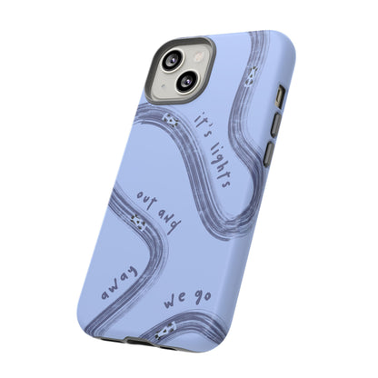 Blue Lights Out F1 Phone Case Design, Trendy F1 Gift, Formula 1 Gift, Cute F1 Phone Case, Unique Formula One Phone Case