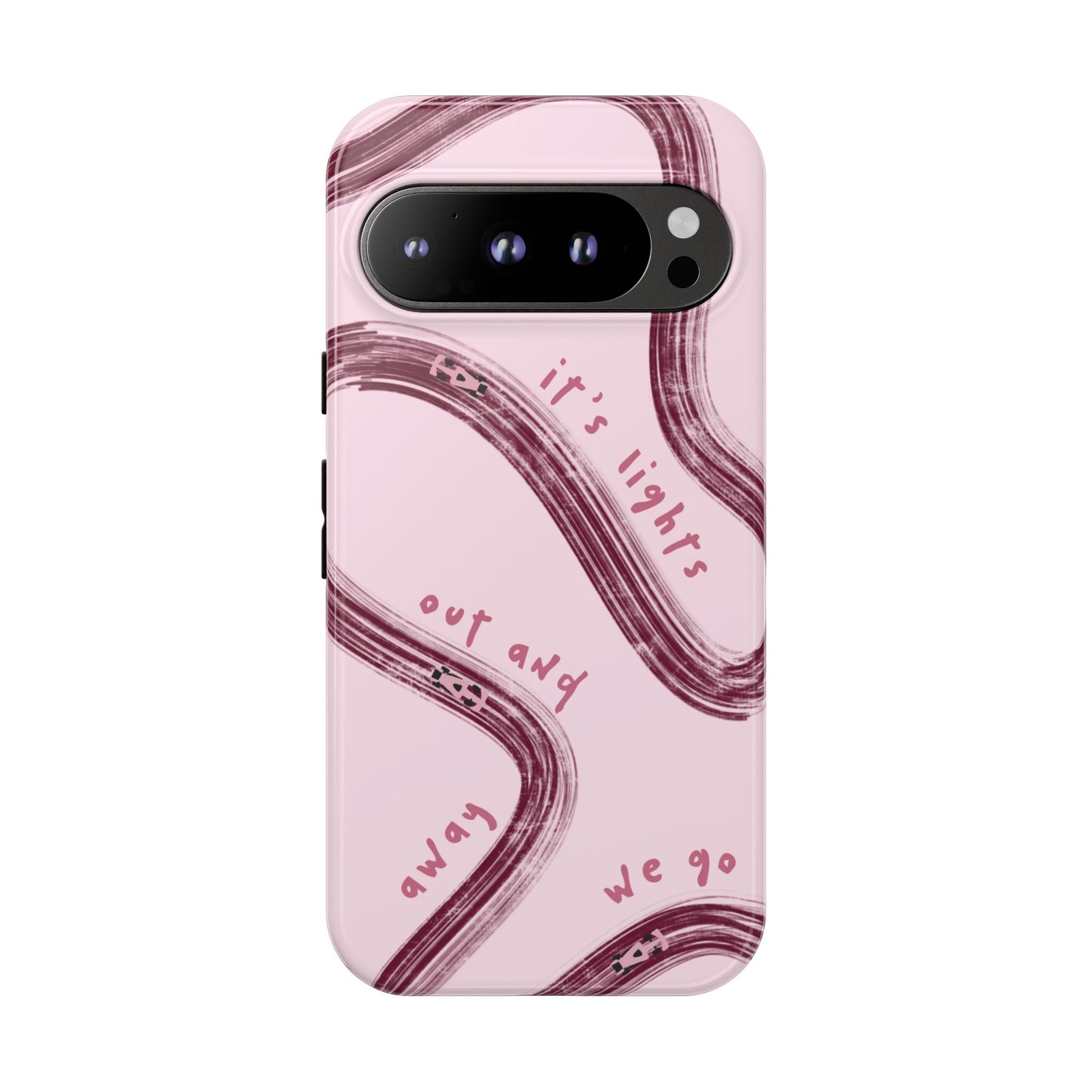Pink Lights Out F1 Phone Case Design, Trendy F1 Gift, Formula 1 Gift, Cute F1 Phone Case, Unique Formula One Phone Case