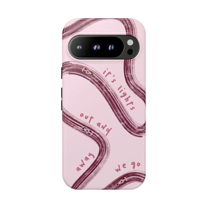 Pink Lights Out F1 Phone Case Design, Trendy F1 Gift, Formula 1 Gift, Cute F1 Phone Case, Unique Formula One Phone Case