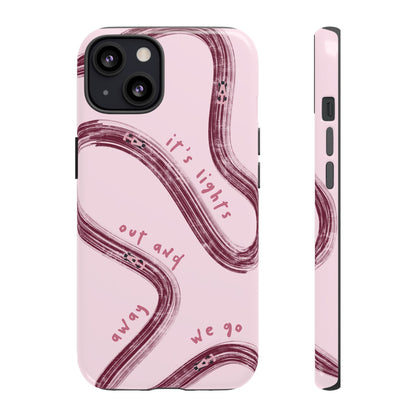 Pink Lights Out F1 Phone Case Design, Trendy F1 Gift, Formula 1 Gift, Cute F1 Phone Case, Unique Formula One Phone Case