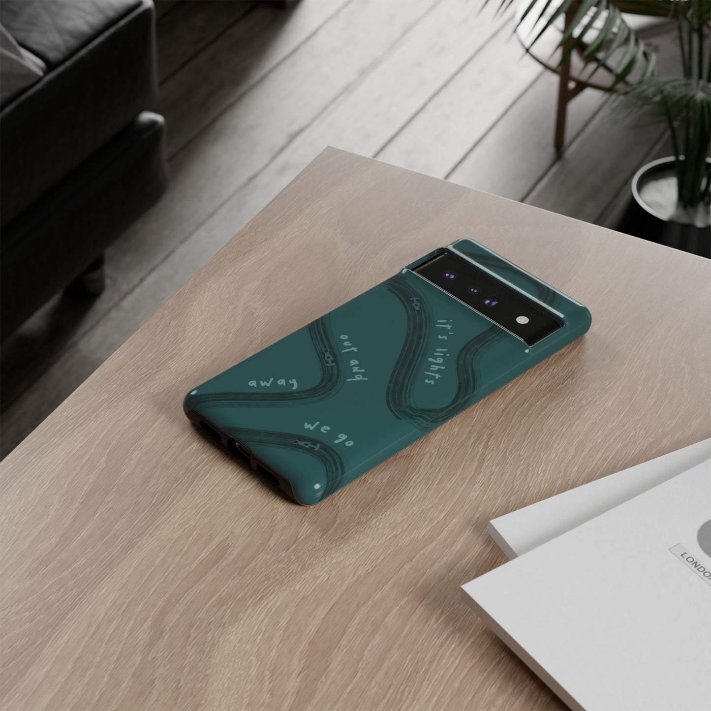 Teal Lights Out F1 Phone Case Design, Trendy F1 Gift, Formula 1 Gift, Cute F1 Phone Case, Unique Formula One Phone Case