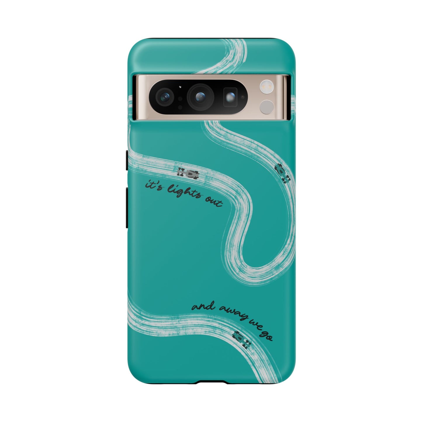 Mercedes F1 Phone Case Painted "its lights out and away we go", Trendy F1 Gift, Formula 1 Gift, Cute F1 Phone Case