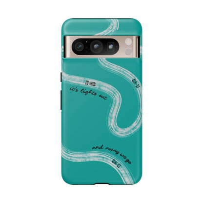 Mercedes F1 Phone Case Painted "its lights out and away we go", Trendy F1 Gift, Formula 1 Gift, Cute F1 Phone Case