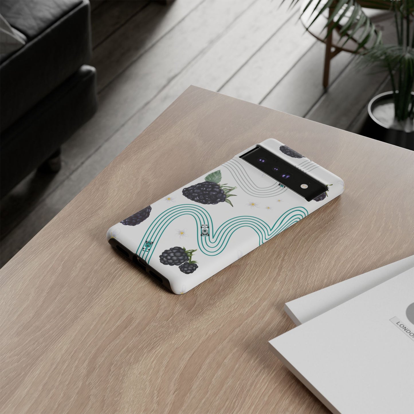 F1 Mercedes and Blackberries Phone Case , Trendy F1 Gift, Formula 1 Gift, Cute Fruit F1 Phone Case, Unique Phone Case