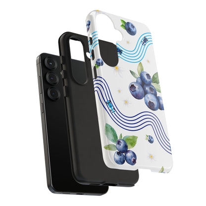 F1 Williams and Blueberries Phone Case, Trendy F1 Gift, Formula 1 Gift, Cute Fruit F1 Phone Case, Unique Phone Case