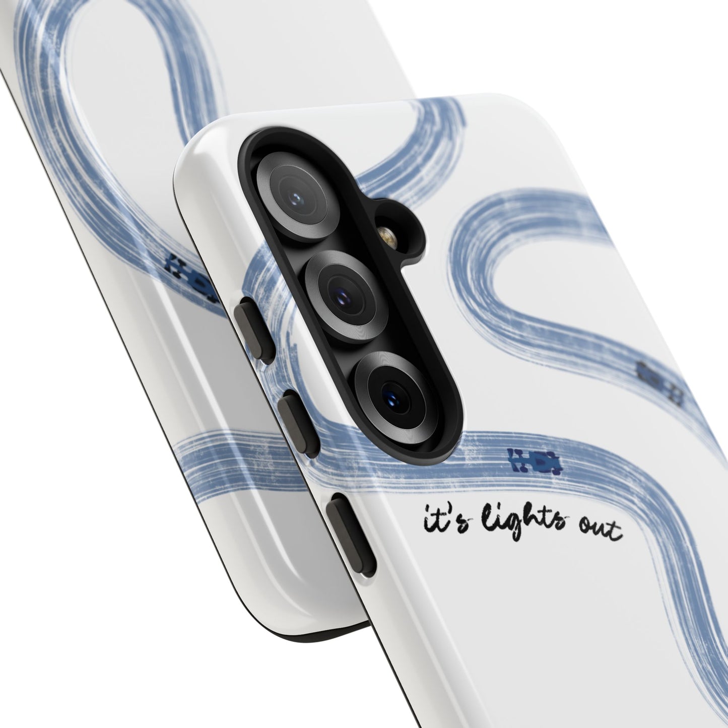 F1 Phone Case Blue Painted "its lights out and away we go", Trendy F1 Gift, Formula 1 Gift, Cute F1 Phone Case, Gift for F1 Fans