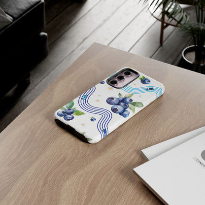 F1 Williams and Blueberries Phone Case, Trendy F1 Gift, Formula 1 Gift, Cute Fruit F1 Phone Case, Unique Phone Case