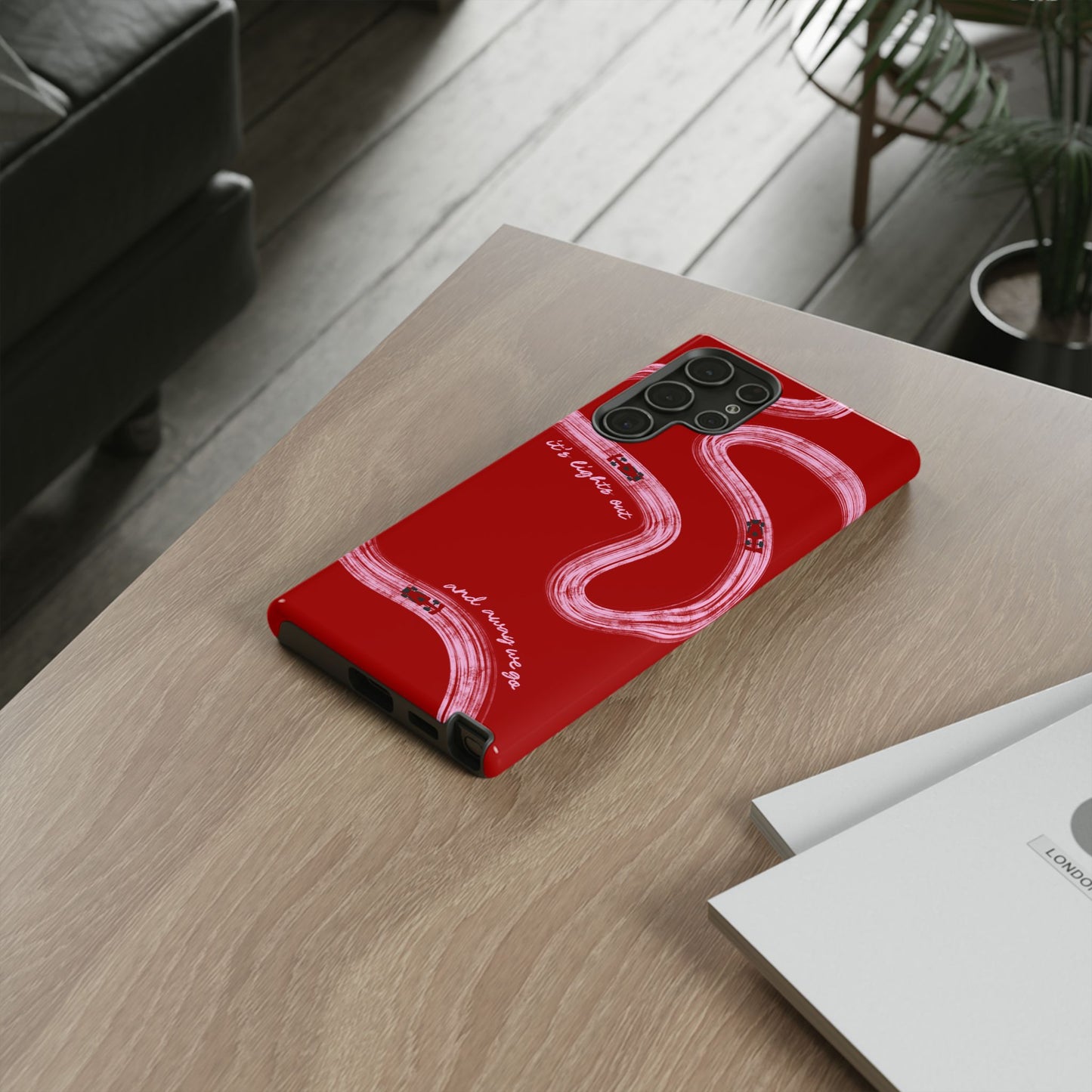 Red and Pink Lights Out F1 Phone Case Design, Trendy F1 Gift, Formula 1 Gift, Cute F1 Phone Case, Unique Formula One Phone Case