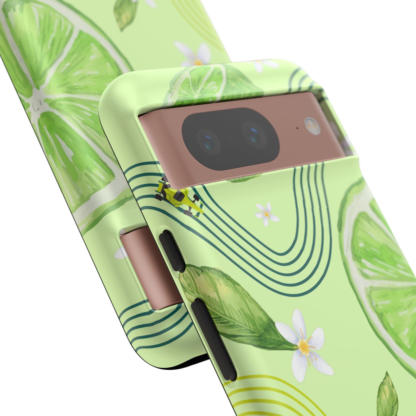 Green F1 Aston Martin and Lime Phone Case, Trendy F1 Gift, Formula 1 Gift, Cute Fruit F1 Phone Case, Unique Phone Case