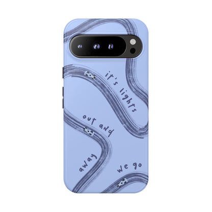 Blue Lights Out F1 Phone Case Design, Trendy F1 Gift, Formula 1 Gift, Cute F1 Phone Case, Unique Formula One Phone Case
