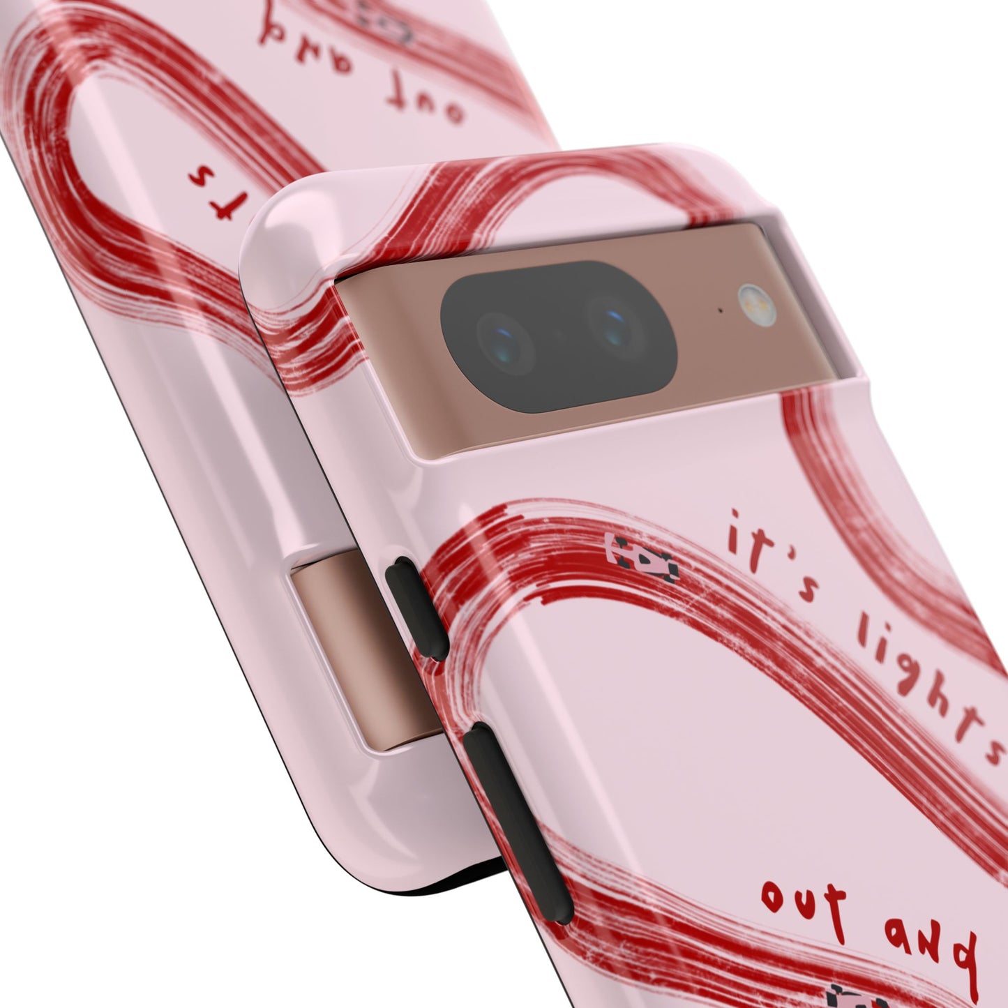 Pink and Red Lights Out F1 Phone Case Design, Trendy F1 Gift, Formula 1 Gift, Cute F1 Phone Case, Unique Formula One Phone Case