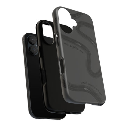 F1 Phone Case Monochrome Black Painted "its lights out and away we go", Trendy F1 Gift, Formula 1 Gift, Cute F1 Phone Case, Phone Case