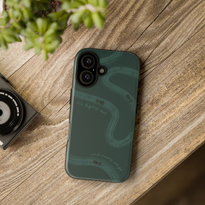 F1 Phone Case Monochrome Green Painted "its lights out and away we go", Trendy F1 Gift, Formula 1 Gift, Cute F1 Phone Case, Phone Case