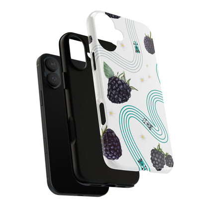 F1 Mercedes and Blackberries Phone Case , Trendy F1 Gift, Formula 1 Gift, Cute Fruit F1 Phone Case, Unique Phone Case