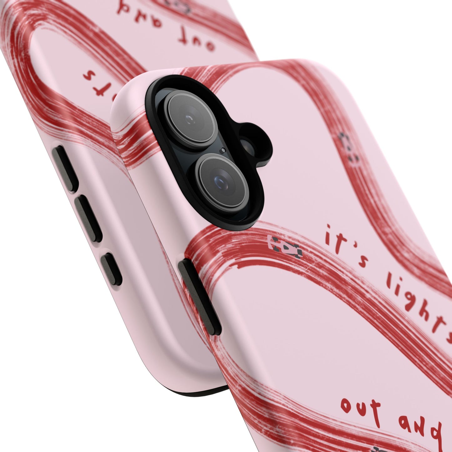 Pink and Red Lights Out F1 Phone Case Design, Trendy F1 Gift, Formula 1 Gift, Cute F1 Phone Case, Unique Formula One Phone Case