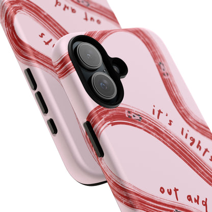Pink and Red Lights Out F1 Phone Case Design, Trendy F1 Gift, Formula 1 Gift, Cute F1 Phone Case, Unique Formula One Phone Case