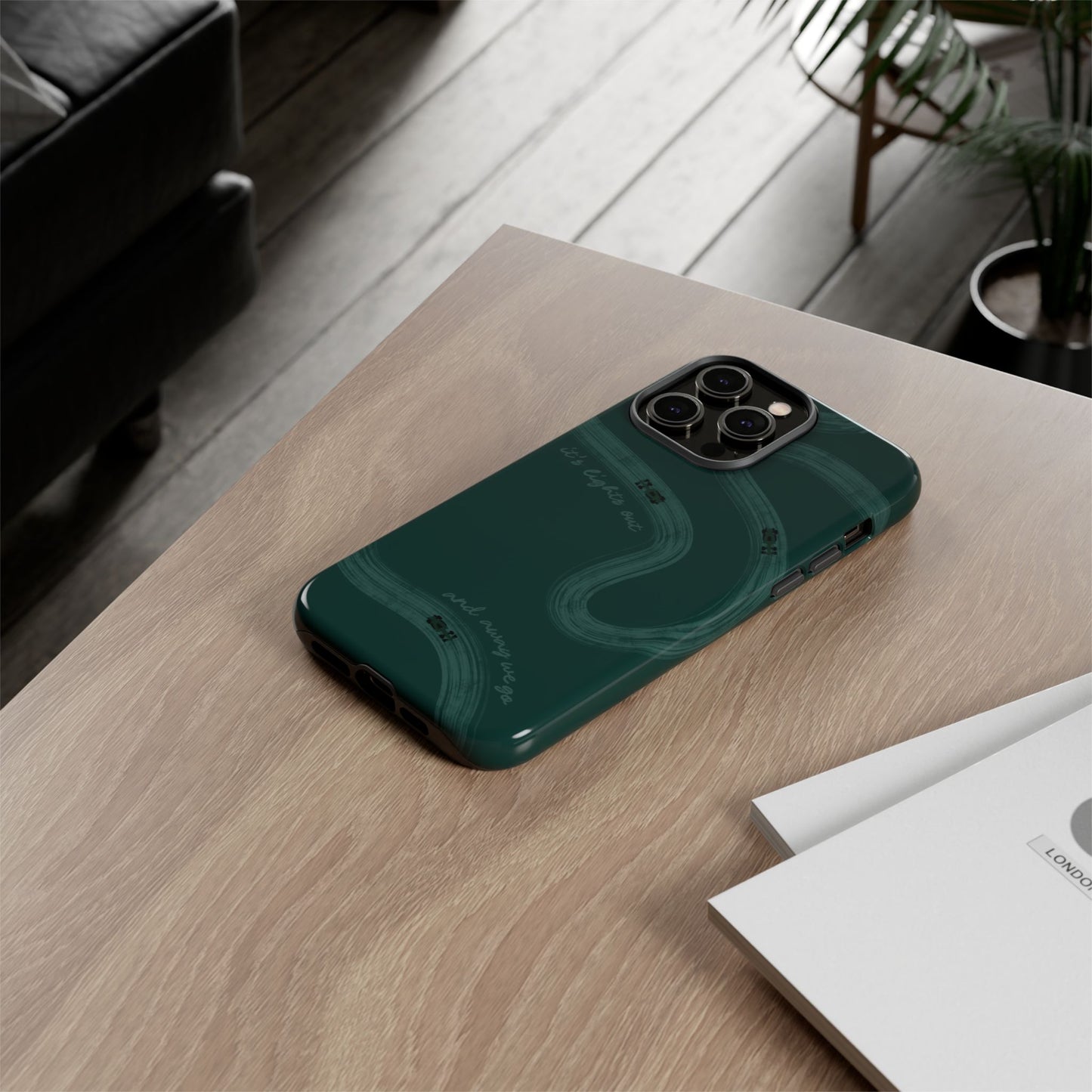 F1 Phone Case Monochrome Green Painted "its lights out and away we go", Trendy F1 Gift, Formula 1 Gift, Cute F1 Phone Case, Phone Case