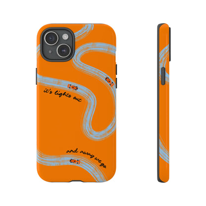 F1 Phone Case McLaren Painted "its lights out and away we go", Trendy F1 Gift, Formula 1 Gift, Cute F1 Phone Case, Phone Case