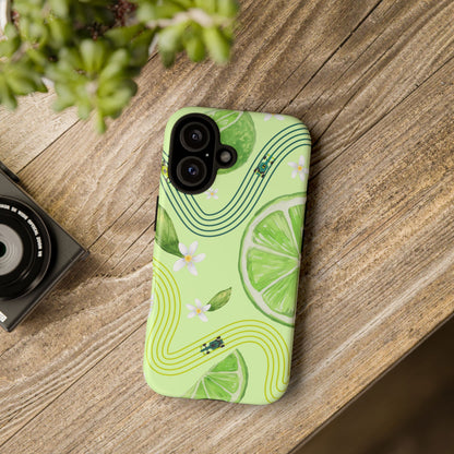 Green F1 Aston Martin and Lime Phone Case, Trendy F1 Gift, Formula 1 Gift, Cute Fruit F1 Phone Case, Unique Phone Case
