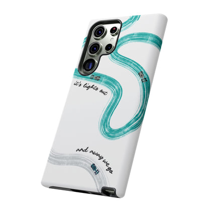 Mercedes F1 Phone Case Painted "its lights out and away we go", Trendy F1 Gift, Formula 1 Gift, Cute F1 Phone Case